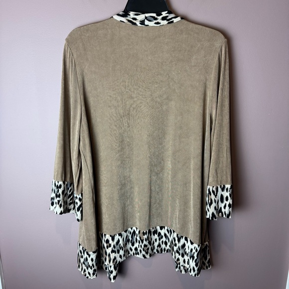 Chicos Travelers Jacket Animal Print Border 2 / Large - Picture 7 of 10